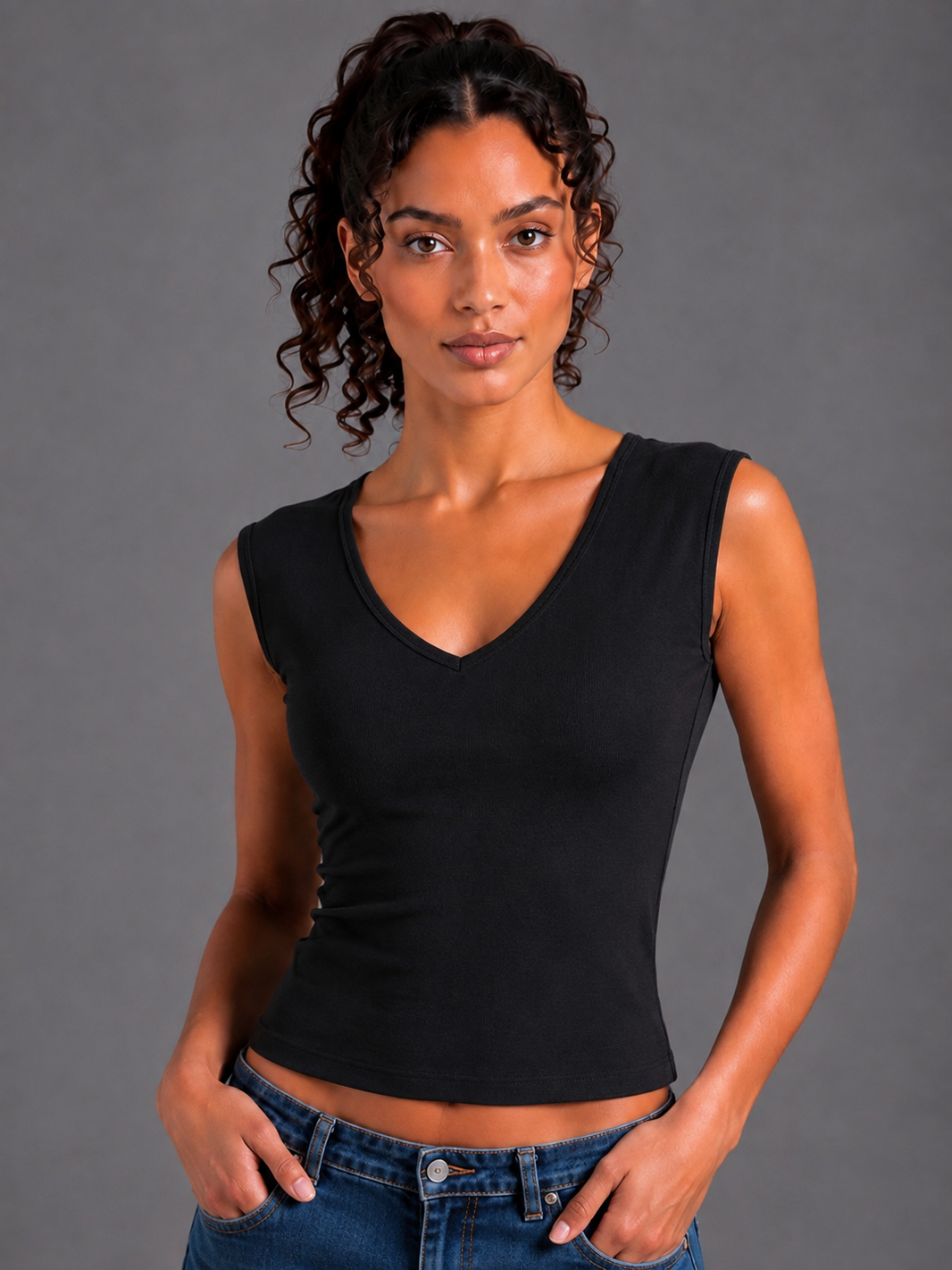 V Neck Tank Top