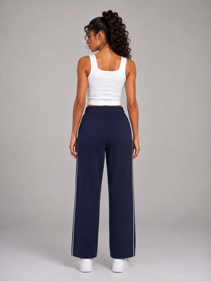Pantalon droit taille haute