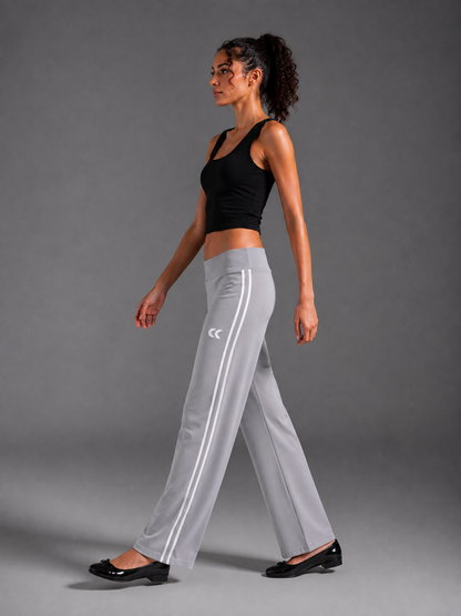 Pantalon droit taille basse - Gris