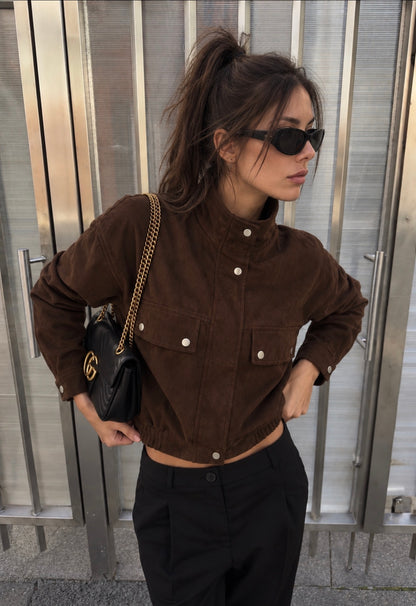 Vintage Flight Jacket – Chocolate Brown