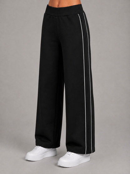 Pantalon droit taille haute