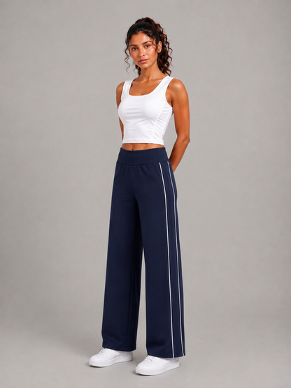 Pantalon droit taille haute