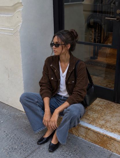 Vintage Flight Jacket – Chocolate Brown