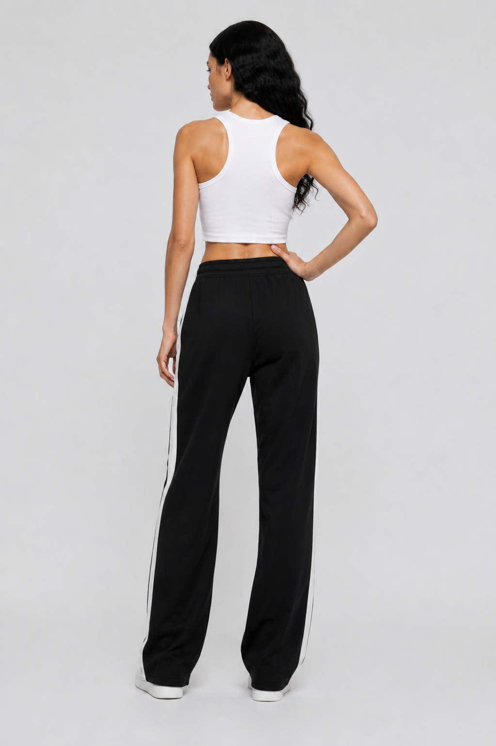 Wide Side Stripe Track Pant