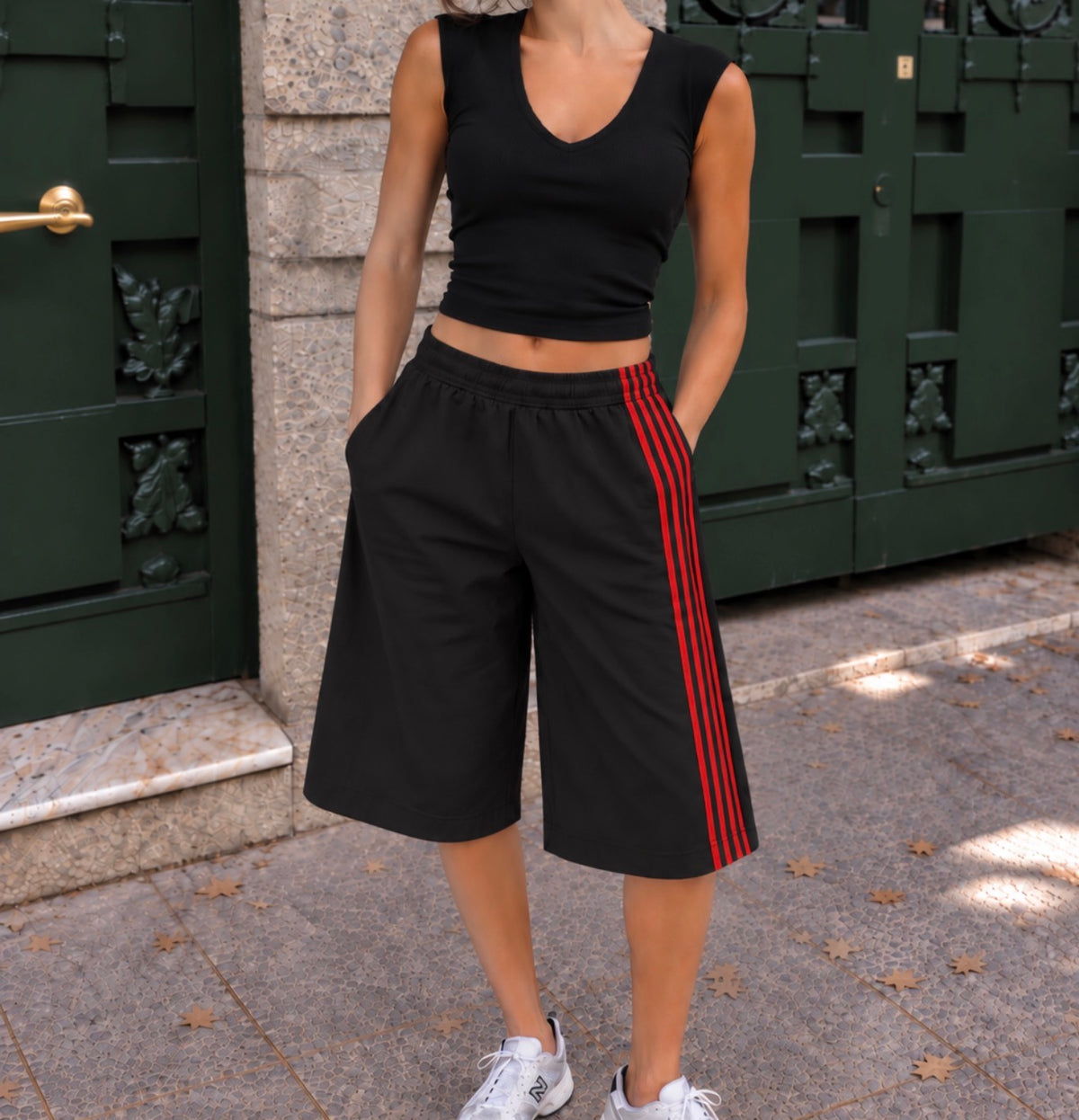 Track Short - Black Red – CHIC LABEL