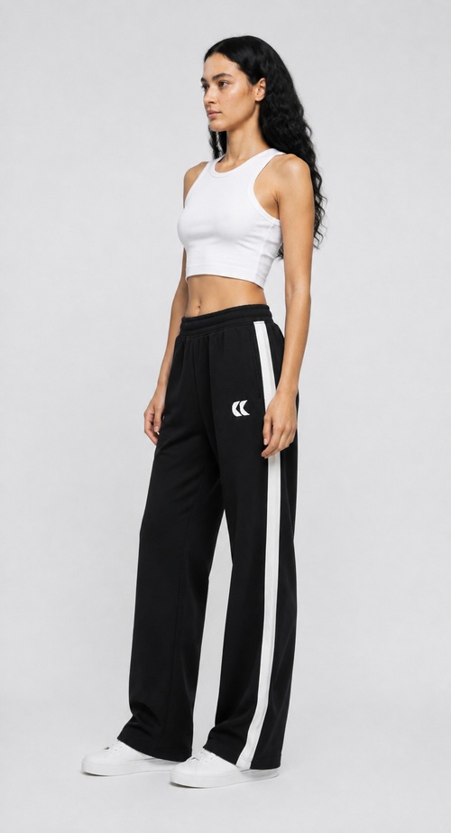 Wide Side Stripe Track Pant