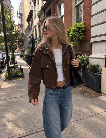 Vintage Flight Jacket – Chocolate Brown