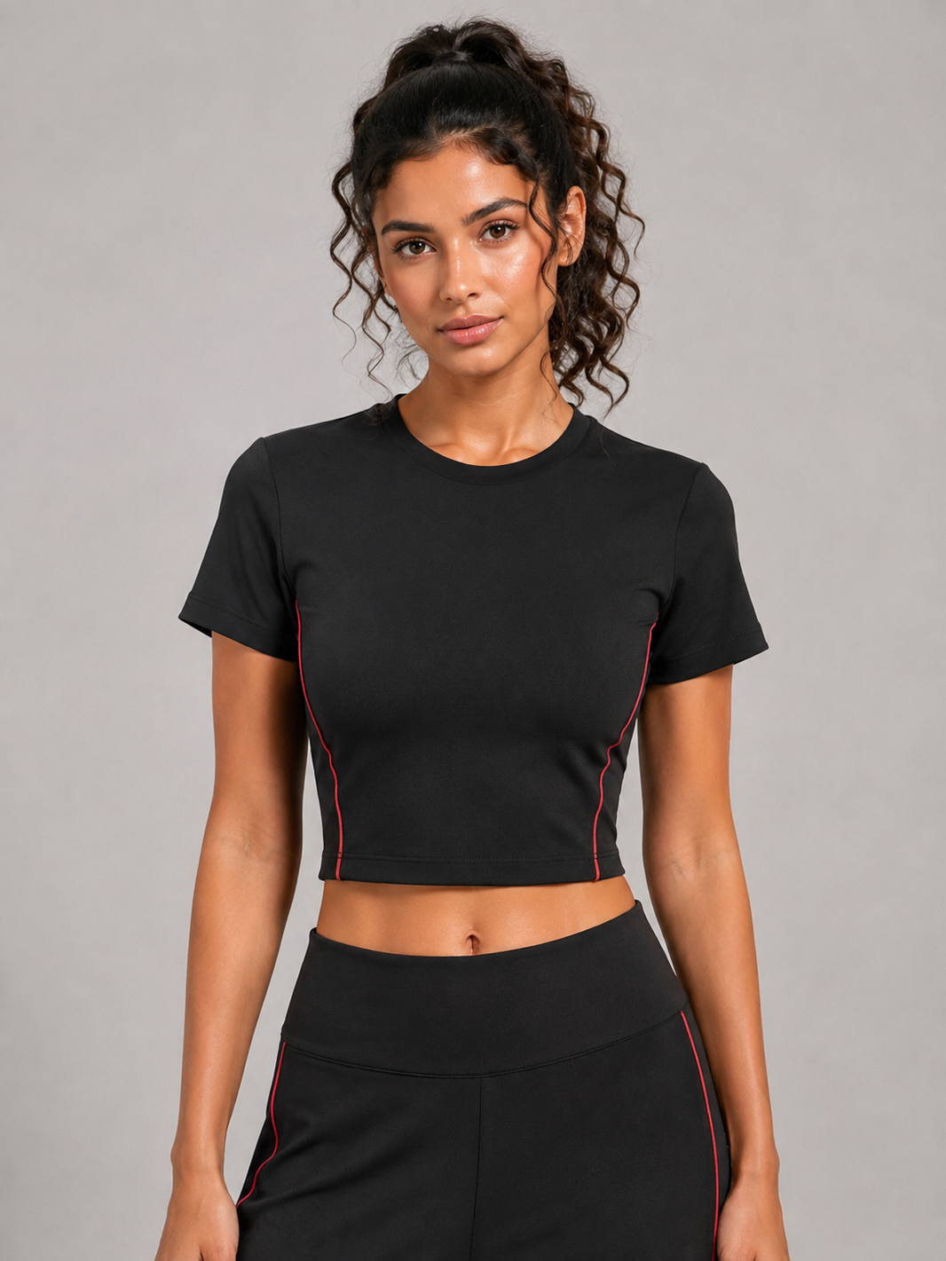 Crop Tee - Noir