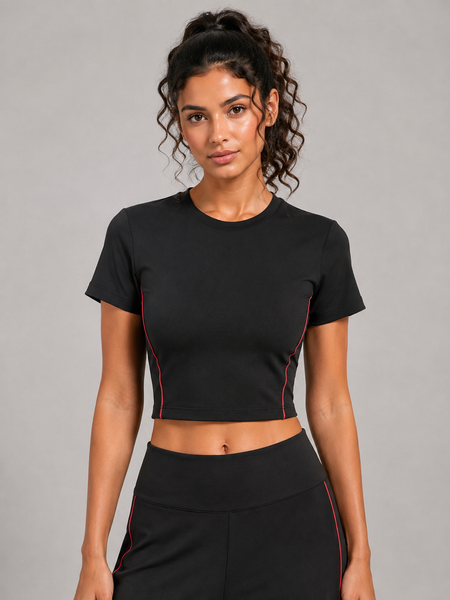 Crop Tee - Noir